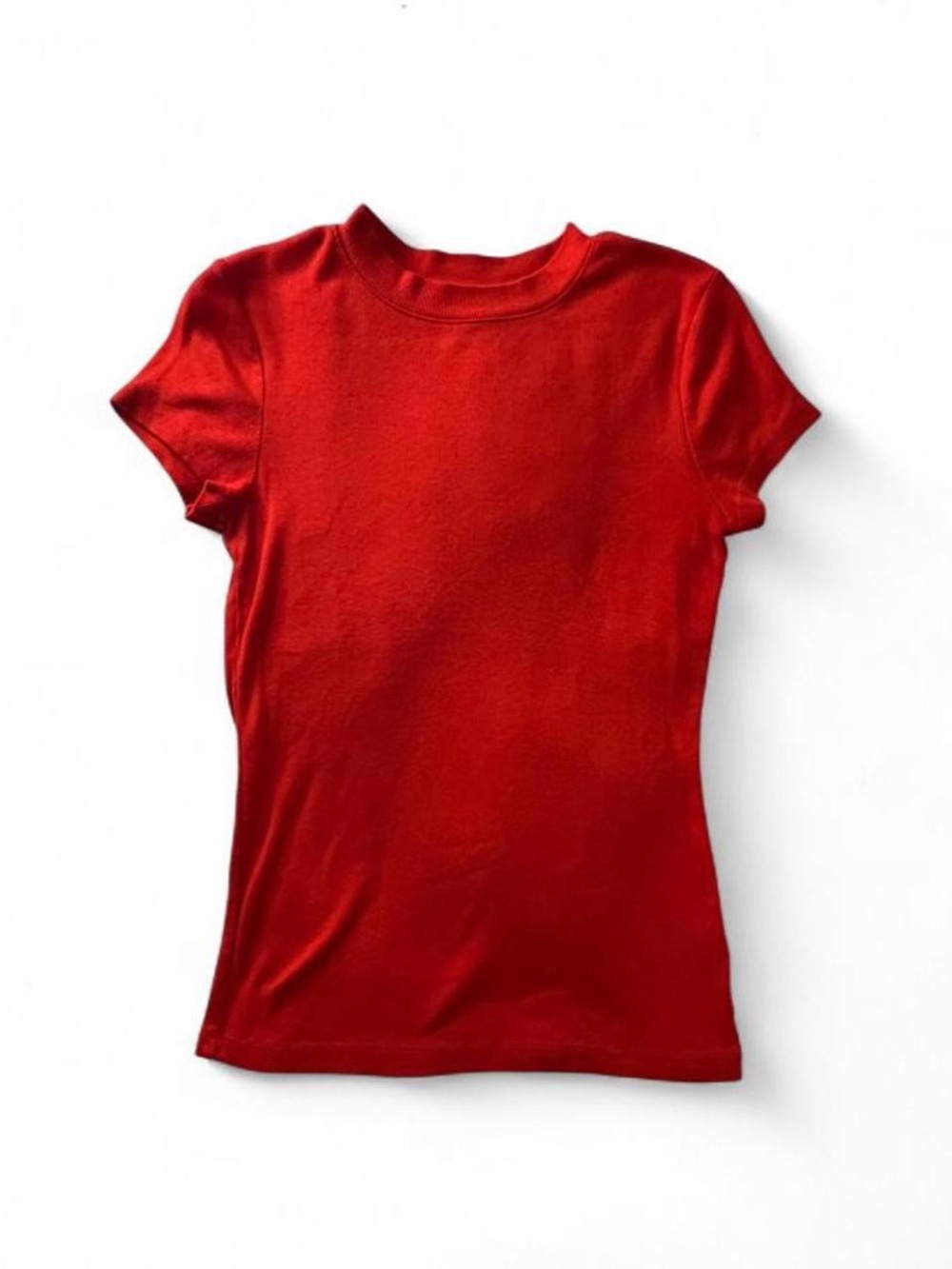 A New Day Women’s Mock Neck Ribbed Tee Size S
